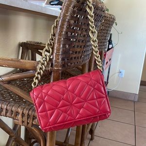 Zara Red Quilted Purse